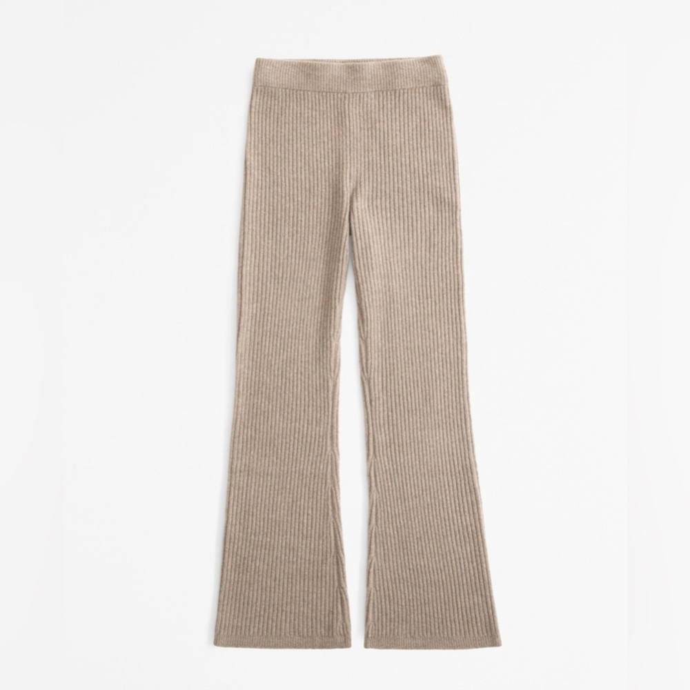 High rise ribbed boot pant